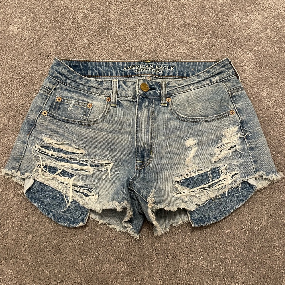 American Eagle Hi-Rise Jean Shorts